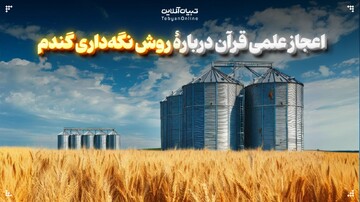 اعجاز علمی قرآن دربارۀ روش نگه‌داری گندم