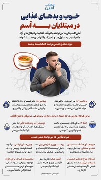 خوب و بدهای غذایی در مبتلایان به آسم