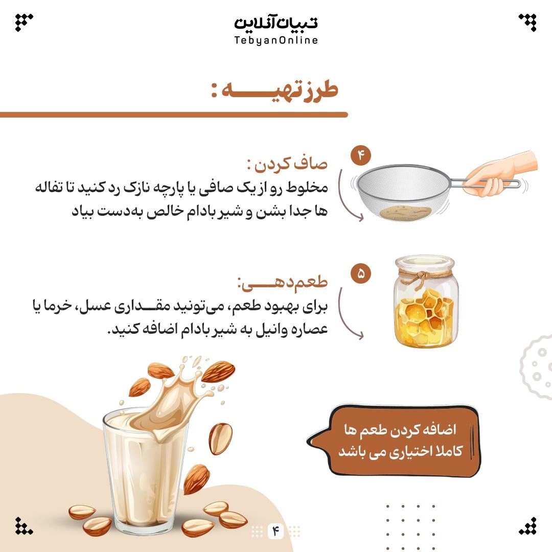 شیر بادام خانگی؛ نوشیدنی سلامتبخش برای همه