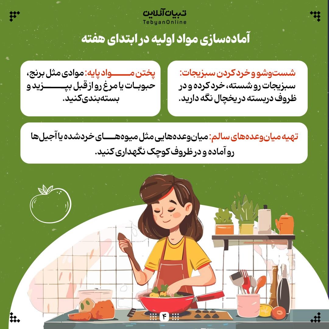 برنامه غذایی ساده و سالم برای خانوادههای پرمشغله