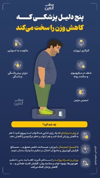 پنج دلیل پزشکی که کاهش وزن را سخت می‌کند