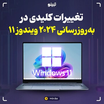 تغییرات کلیدی در به‌روزرسانی ۲۰۲۴ ویندوز ۱۱