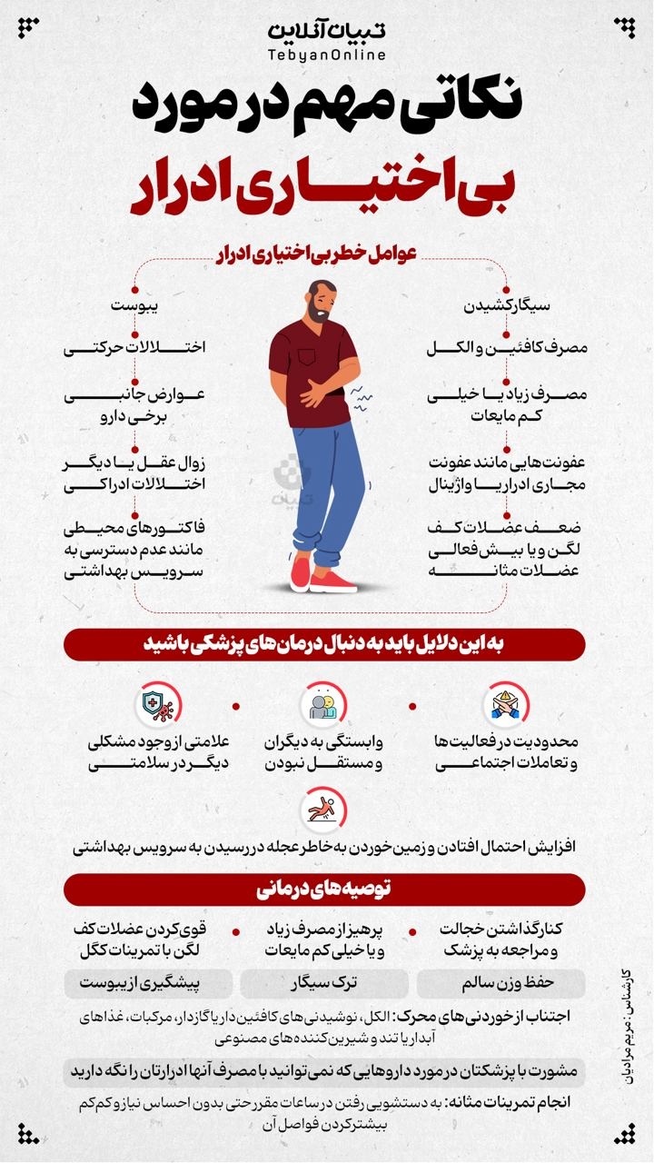 نکاتی مهم در مورد بی‌اختیاری ادرار