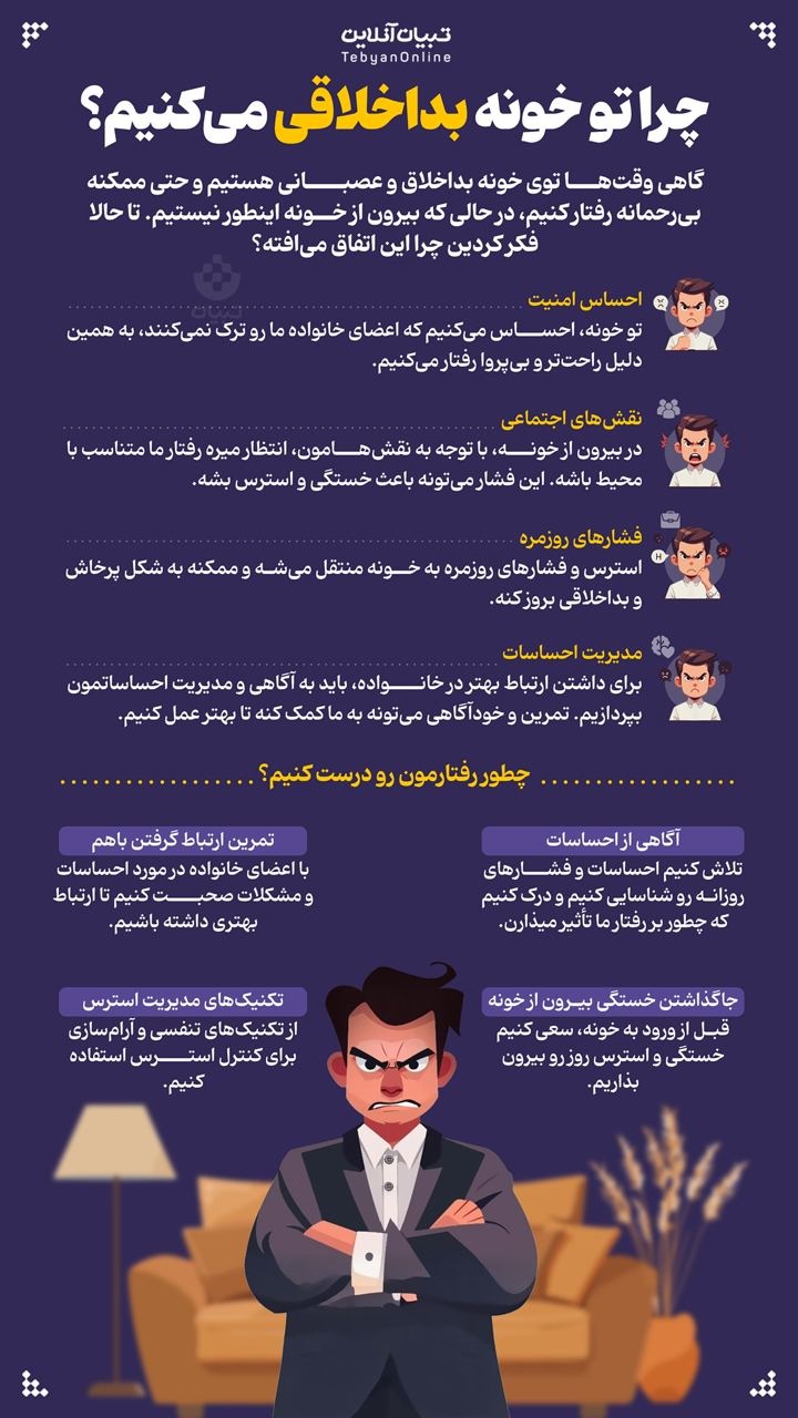 چرا تو خونه بداخلاقی می‌کنیم؟