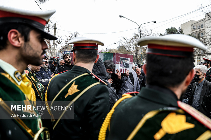 مراسم تشییع پیکر جانباز سرافراز سردار شهید علی حسین محمدزاده
