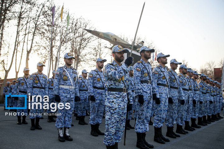 صبحگاه مشترک دانشجویان دانشگاه‌های افسری هوایی شهید ستاری