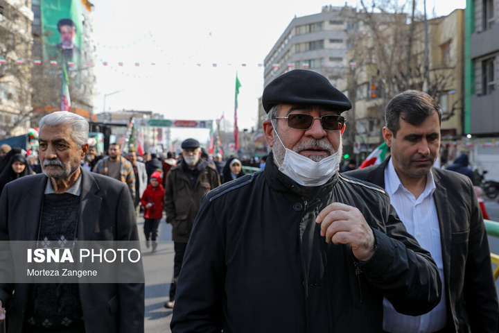 حضور مسئولین در چهل و ششمین راهپیمایی ۲۲ بهمن در تهران