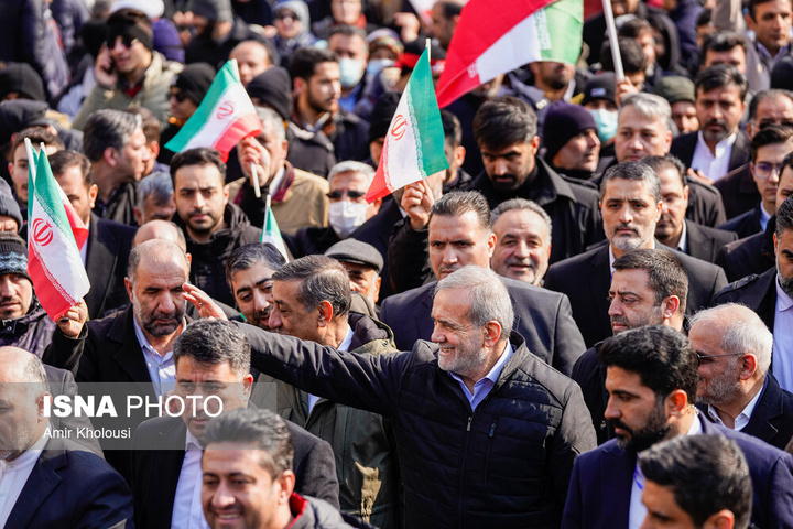 حضور مسئولین در چهل و ششمین راهپیمایی ۲۲ بهمن در تهران