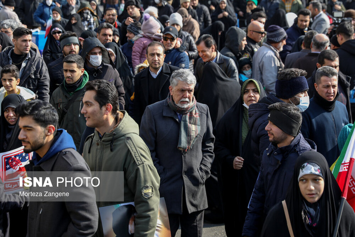 حضور مسئولین در چهل و ششمین راهپیمایی ۲۲ بهمن در تهران