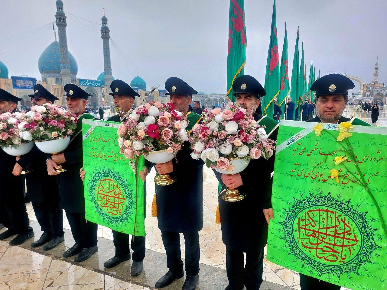 میزبانی عاشقانه منطقه ۵ از زائران نیمه شعبان در مسجد جمکران