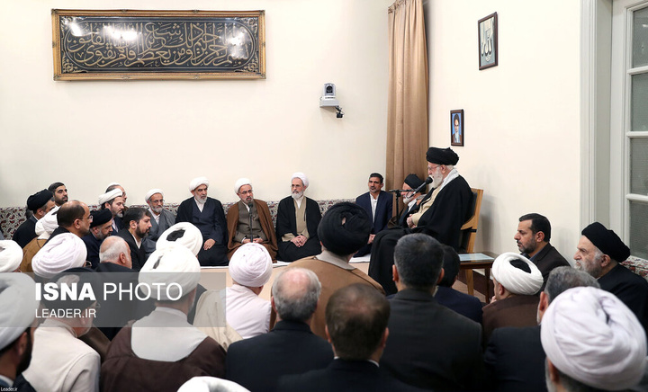 دیدار دست‌اندرکاران برگزاری همایش بین‌المللی تفسیر تسنیم با رهبر انقلاب