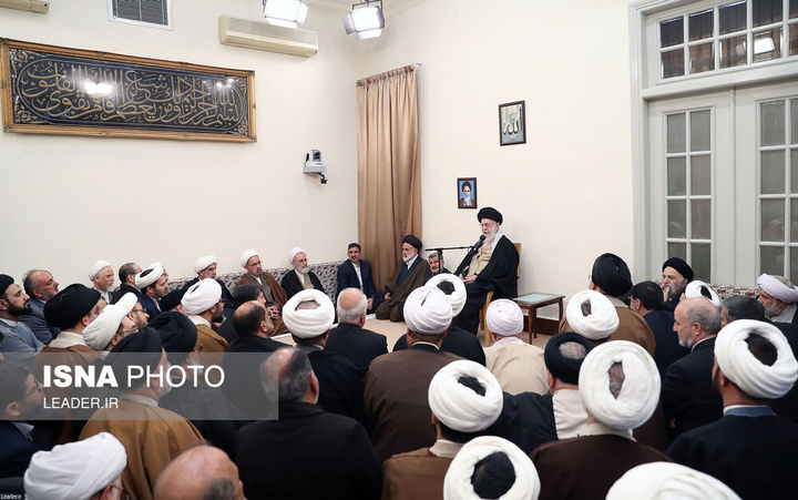 دیدار دست‌اندرکاران برگزاری همایش بین‌المللی تفسیر تسنیم با رهبر انقلاب