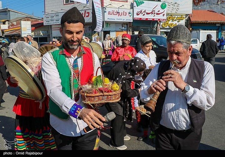 استقبال از نوروز با کارناوال شادپیمایی در شرق گیلان