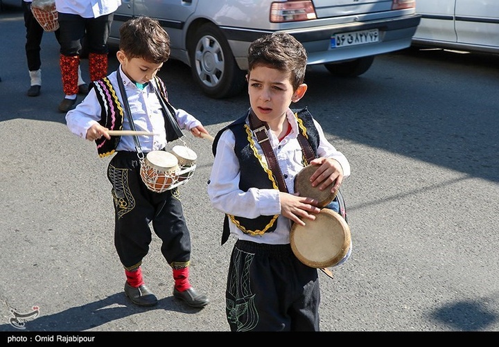 استقبال از نوروز با کارناوال شادپیمایی در شرق گیلان