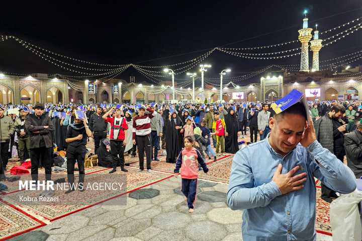 شب قدر در حرم امام رضا علیه‌السلام