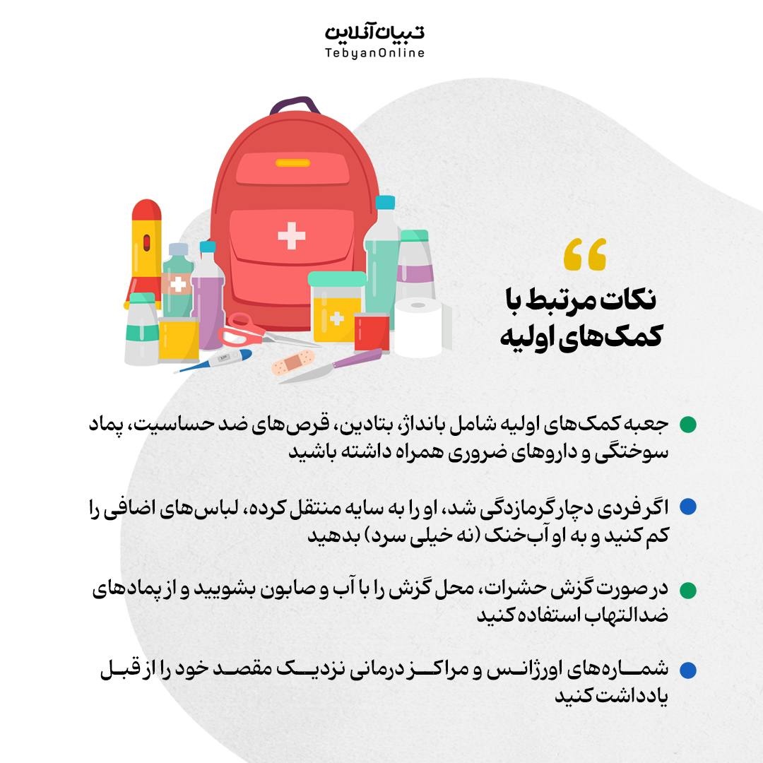 حفظ ایمنی و سلامت در سفرهای یکروزه یا پیکنیک