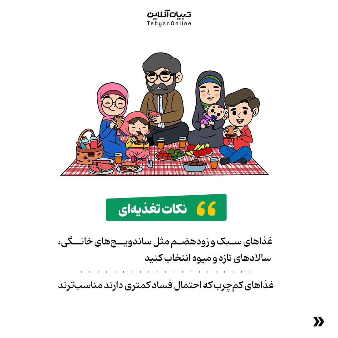 حفظ ایمنی و سلامت در سفرهای یکروزه یا پیکنیک