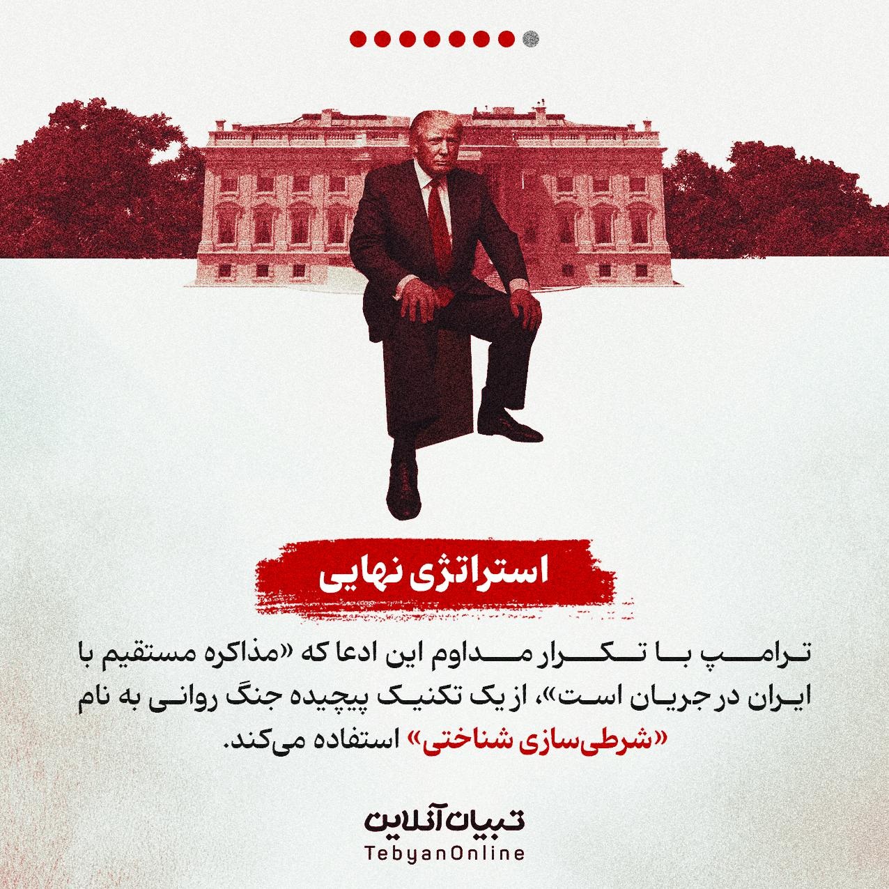 چرا ترامپ ادعای دروغ مذاکرات مستقیم محرمانه را مطرح کرد؟