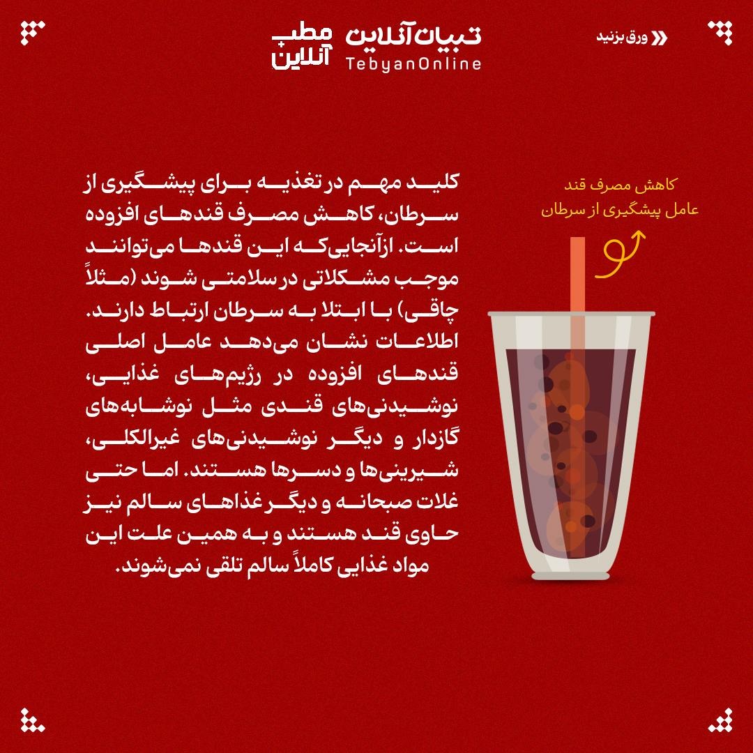 بین مصرف قند و ابتلا به سرطان چه ارتباطی وجود دارد؟