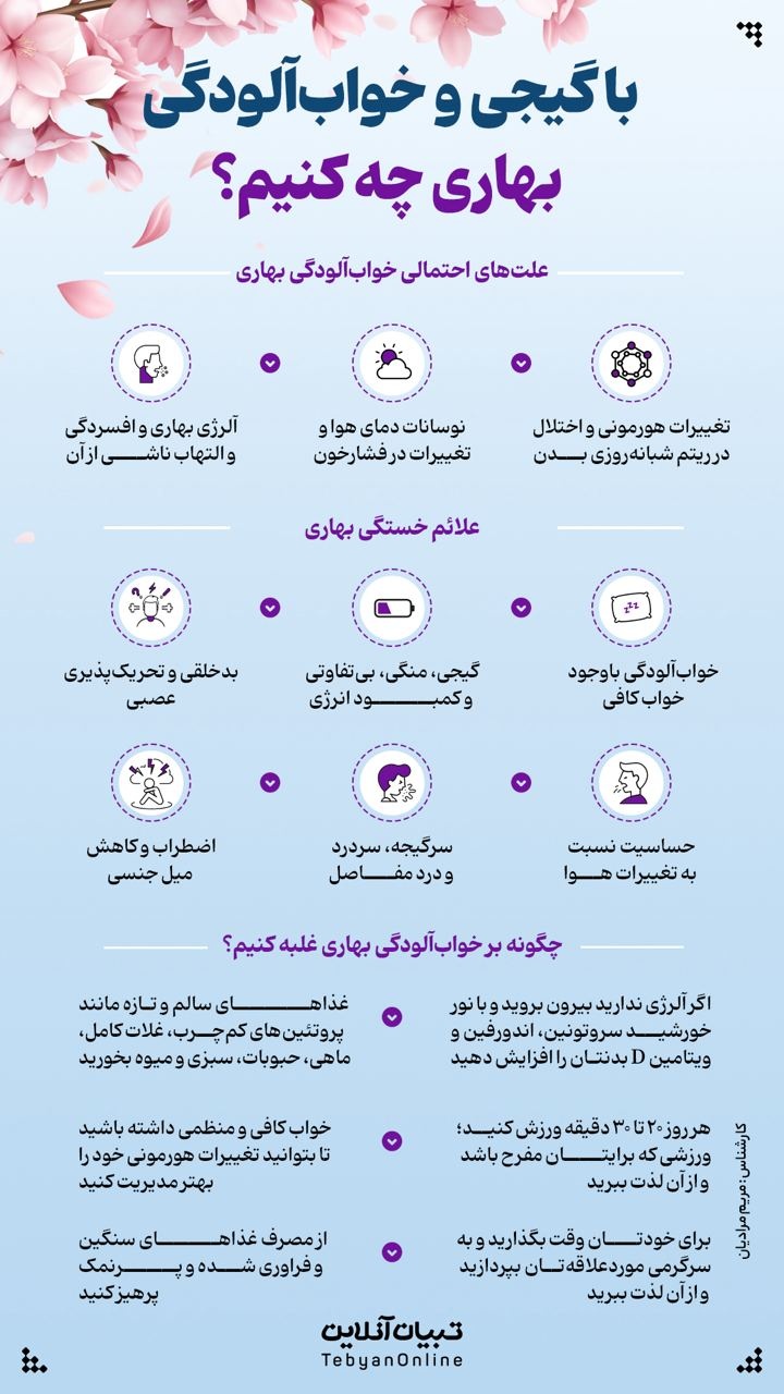 با گیجی و خواب آلودگی بهاری چه کنیم؟