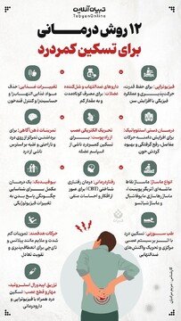 ۱۲ روش درمانی برای تسکین کمردرد