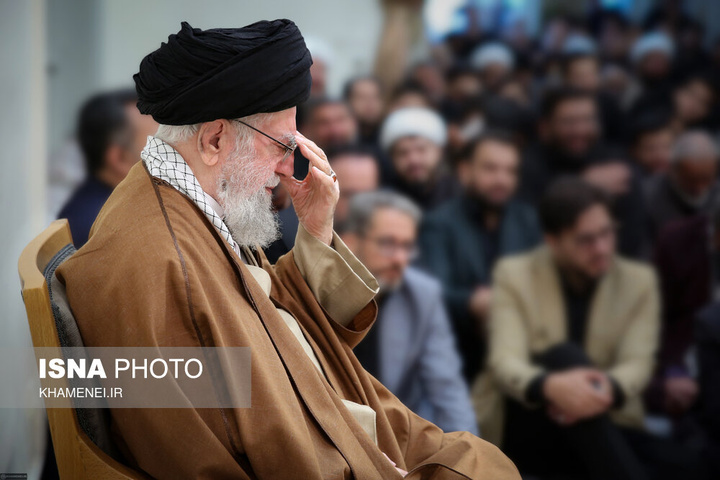 مجلس عزاداری سالروز شهادت حضرت امام جعفر صادق (ع) با حضور رهبر انقلاب