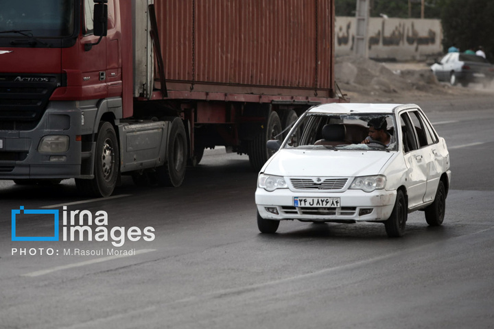 انفجار در اسکله شهید رجایی - بندرعباس