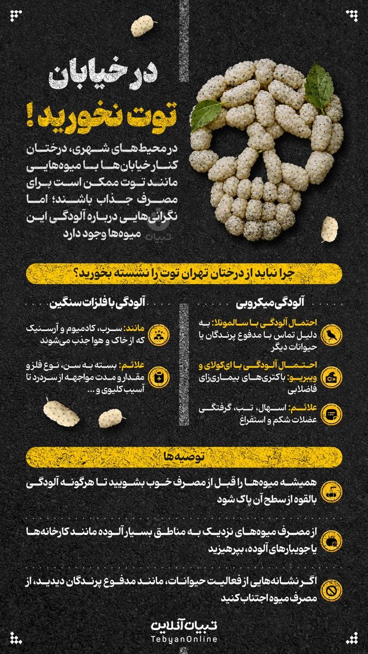 در خیابان توت نخورید!  