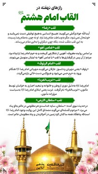 رازهای نهفته در القاب امام هشتم علیه السلام