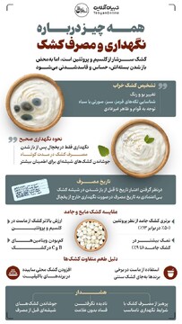 همه چیز درباره نگهداری و مصرف کشک 