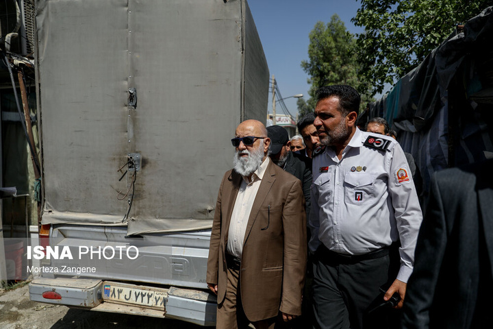 پایش میدانی ایمنی و آتش‌نشانی بازار گل و مجتمع مسکونی امام رضا علیه السلام