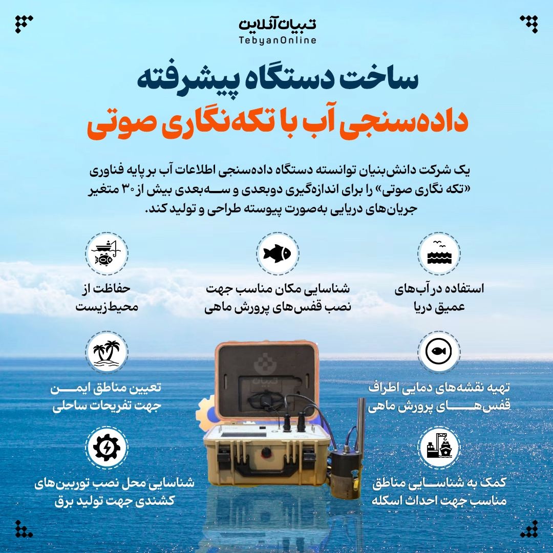 ساخت دستگاه پیشرفته داده‌سنجی آب با تکه‌نگاری صوتی