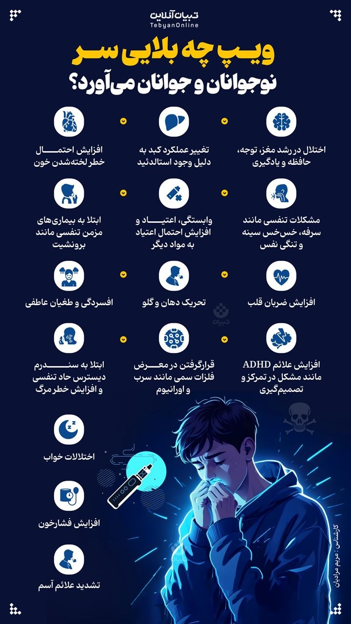 ویپ چه بلایی سر نوجوانان و جوانان می‌آورد؟