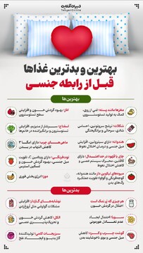 بهترین و بدترین غذاها قبل از رابطه جنسی