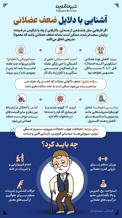 آشنایی با دلایل ضعف عضلانی 