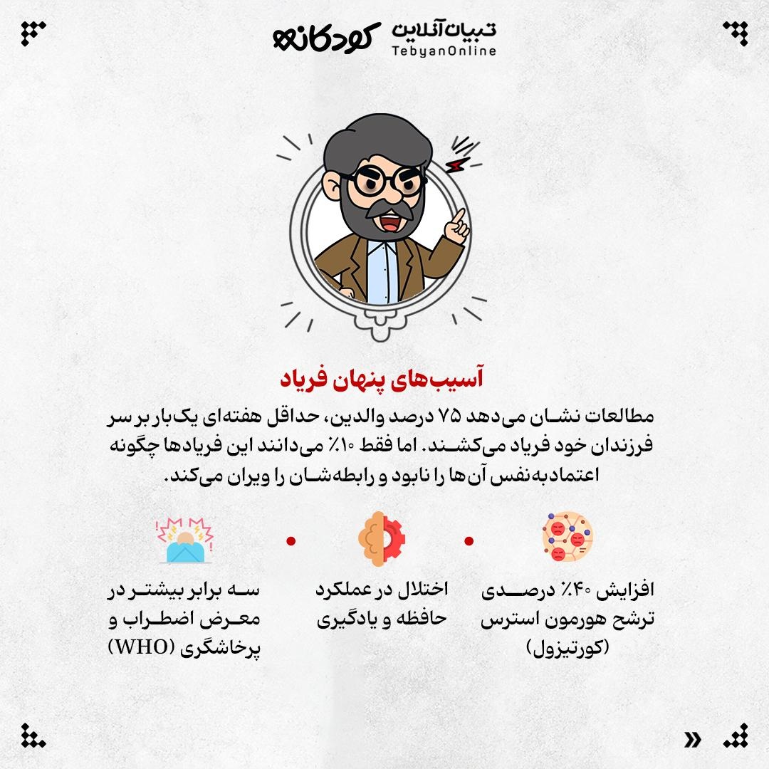 فریاد، زخمی بر روان کودک