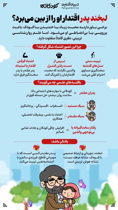 لبخند پدر اقتدار او را از بین میبرد؟ 
