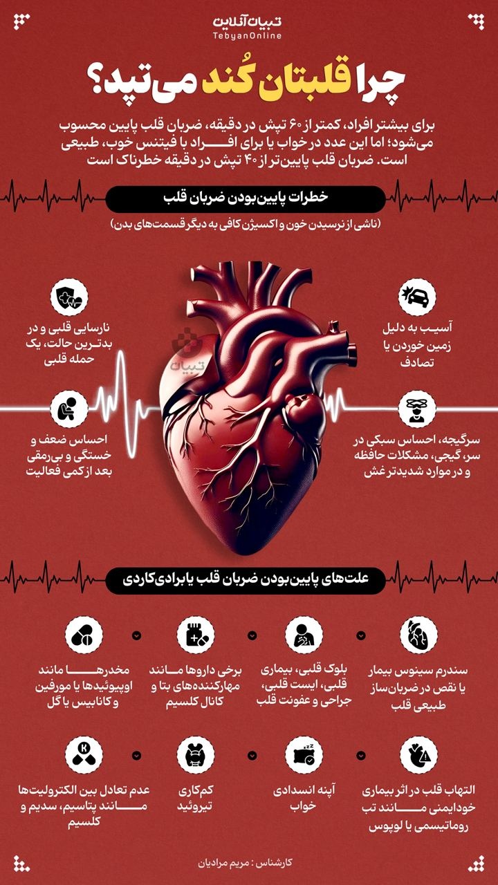 چرا قلبتان کند میتپد؟ چرا قلبتان کند میتپد؟