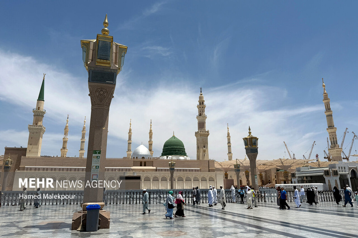 حال و هوای مسجد النبی صلی الله علیه وآله در ایام حج