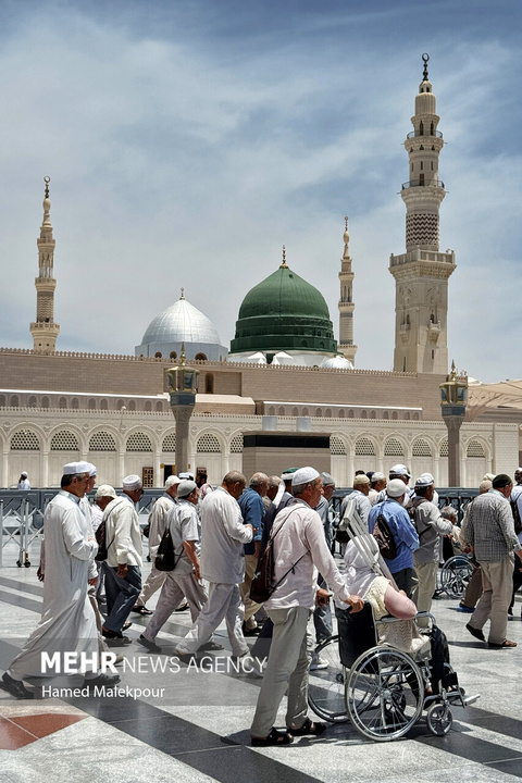 حال و هوای مسجد النبی صلی الله علیه وآله در ایام حج