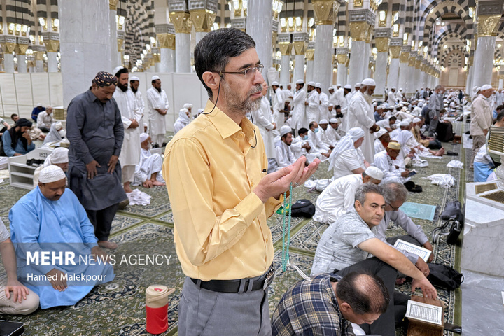 حال و هوای مسجد النبی صلی الله علیه وآله در ایام حج