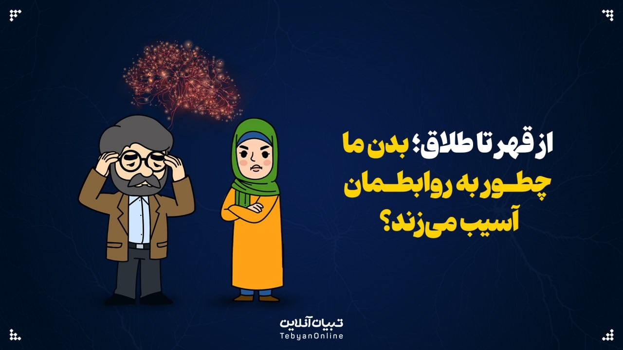 از قهر تا طلاق؛ بدن ما چطور به رابطه آسیب میزند؟ از قهر تا طلاق؛ بدن ما چطور به رابطه آسیب میزند؟