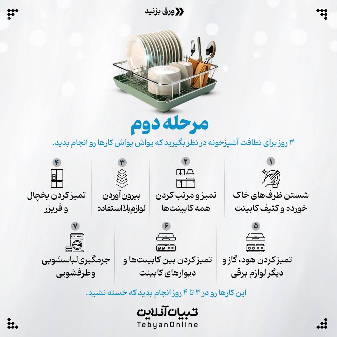 برنامهریزی خونه تکونی