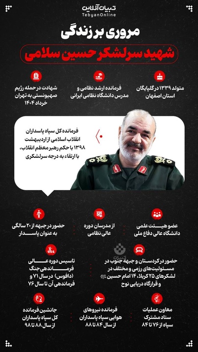 مروری بر زندگی شهید سرلشکر حسین سلامی