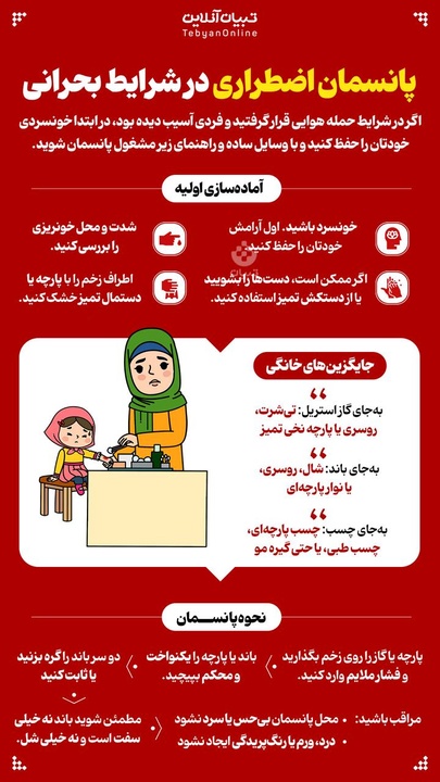 پانسمان اضطراری در شرایط بحرانی