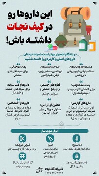 این داروها رو در کیف نجات داشته باش
