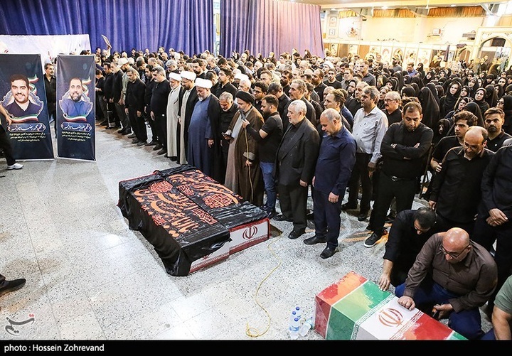 تشییع شهدای حمله رژیم صهیونیستی در بهشت زهرا