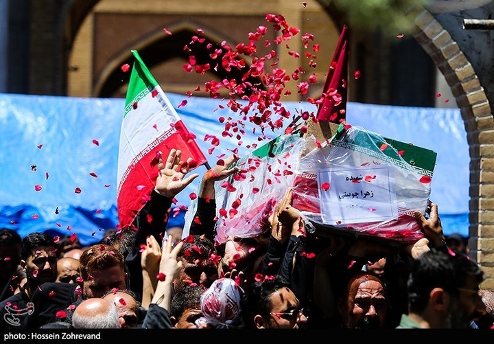 تشییع شهدای حمله رژیم صهیونیستی در بهشت زهرا