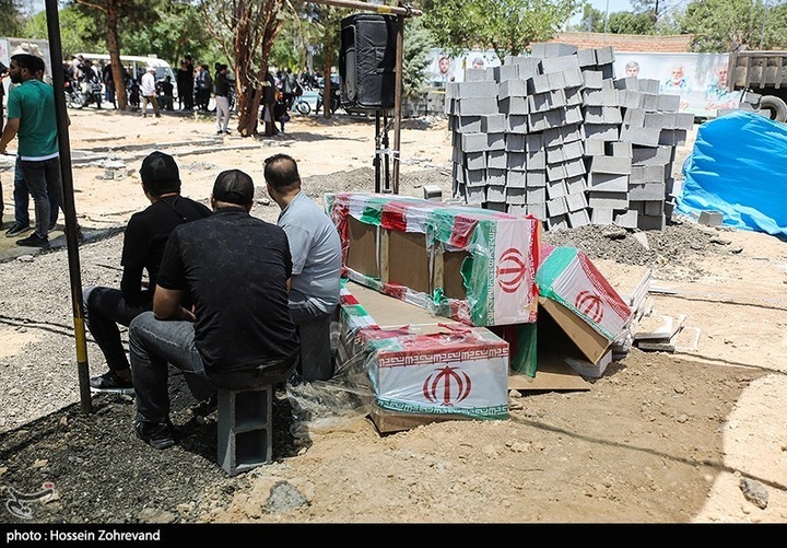 تشییع شهدای حمله رژیم صهیونیستی در بهشت زهرا