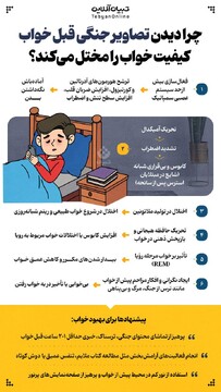 چرا دیدن تصاویر جنگی قبل خواب کیفیت خواب را مختل می‌کند؟